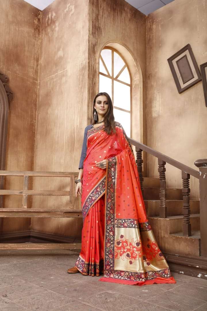 PAVITRA SILK  BY RAJ YOG  01 TO 10 SERIES INDIAN TRADITIONAL WEAR COLLECTION BEAUTIFUL STYLISH FANCY COLORFUL PARTY WEAR & OCCASIONAL WEAR SOFT SILK WEAVING SAREES AT WHOLESALE PRICE