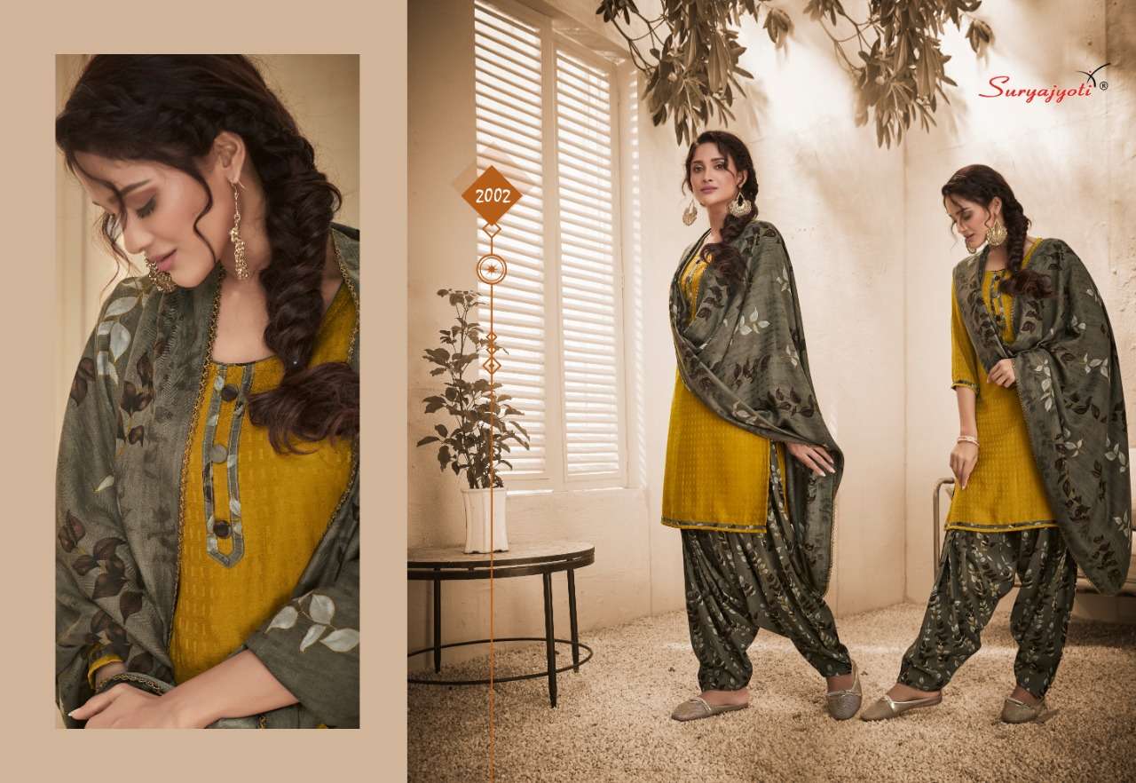 LAHORI PATIALA VOL-2 BY SURYAJYOTI 2001 TO 2010 SERIES BEAUTIFUL SUITS STYLISH FANCY COLORFUL CASUAL WEAR & ETHNIC WEAR PASHMINA DOBBY PRINTED DRESSES AT WHOLESALE PRICE