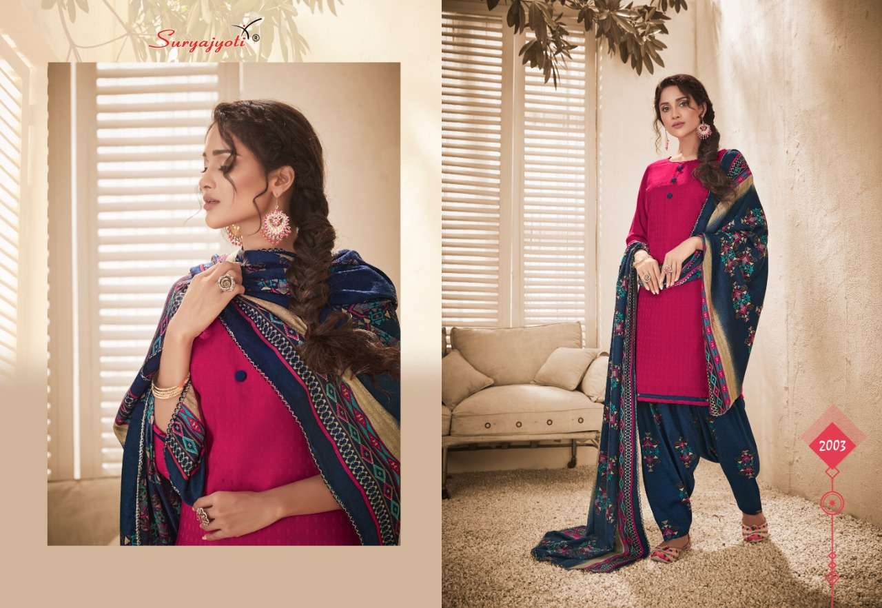 LAHORI PATIALA VOL-2 BY SURYAJYOTI 2001 TO 2010 SERIES BEAUTIFUL SUITS STYLISH FANCY COLORFUL CASUAL WEAR & ETHNIC WEAR PASHMINA DOBBY PRINTED DRESSES AT WHOLESALE PRICE