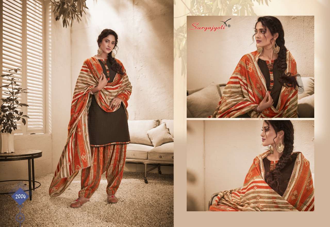 LAHORI PATIALA VOL-2 BY SURYAJYOTI 2001 TO 2010 SERIES BEAUTIFUL SUITS STYLISH FANCY COLORFUL CASUAL WEAR & ETHNIC WEAR PASHMINA DOBBY PRINTED DRESSES AT WHOLESALE PRICE