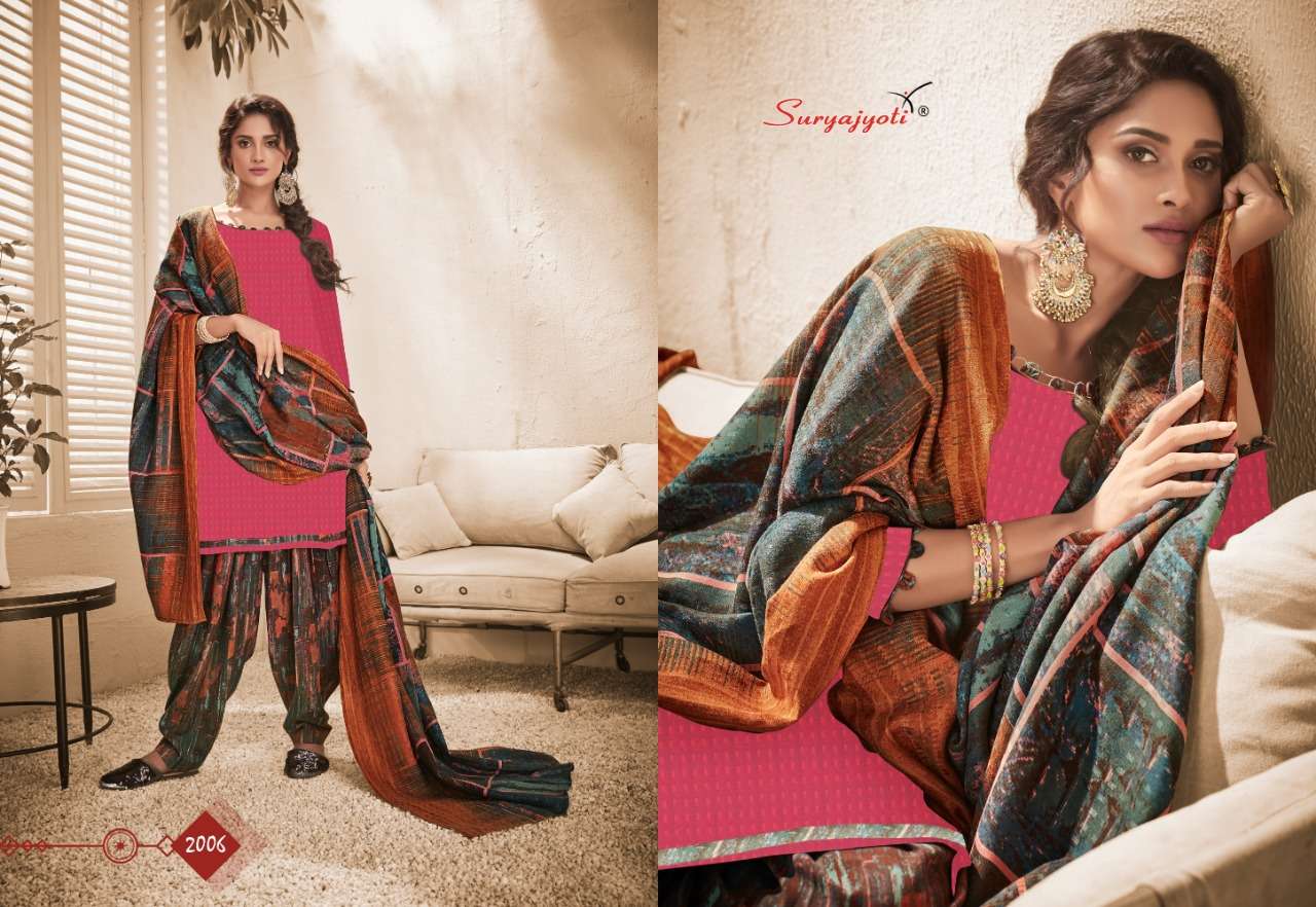 LAHORI PATIALA VOL-2 BY SURYAJYOTI 2001 TO 2010 SERIES BEAUTIFUL SUITS STYLISH FANCY COLORFUL CASUAL WEAR & ETHNIC WEAR PASHMINA DOBBY PRINTED DRESSES AT WHOLESALE PRICE