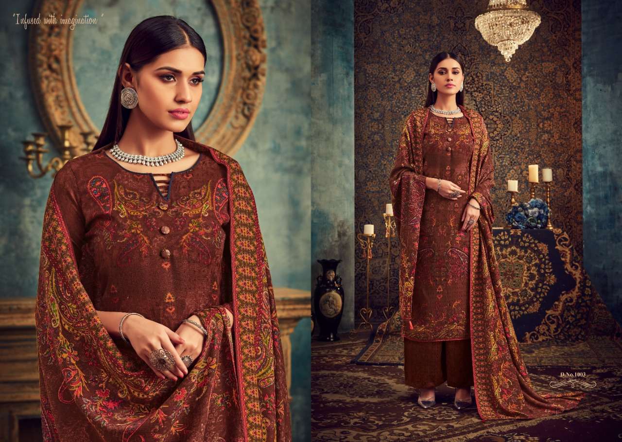 NORAH BY VIJAYA FASHION 1001 TO 1010 SERIES BEAUTIFUL SUITS STYLISH FANCY COLORFUL PARTY WEAR & ETHNIC WEAR PASHMINA PRINTED DRESSES AT WHOLESALE PRICE