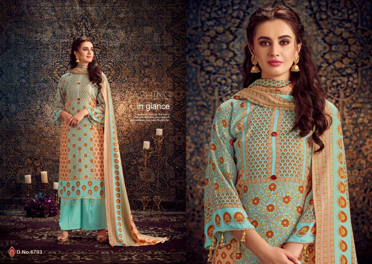 JEEVIKA BY SHRI VIJAY 6701 TO 6710 SERIES BEAUTIFUL SUITS STYLISH FANCY COLORFUL PARTY WEAR & OCCASIONAL WEAR PURE PASHMINA DOBBY PRINTED DRESSES AT WHOLESALE PRICE