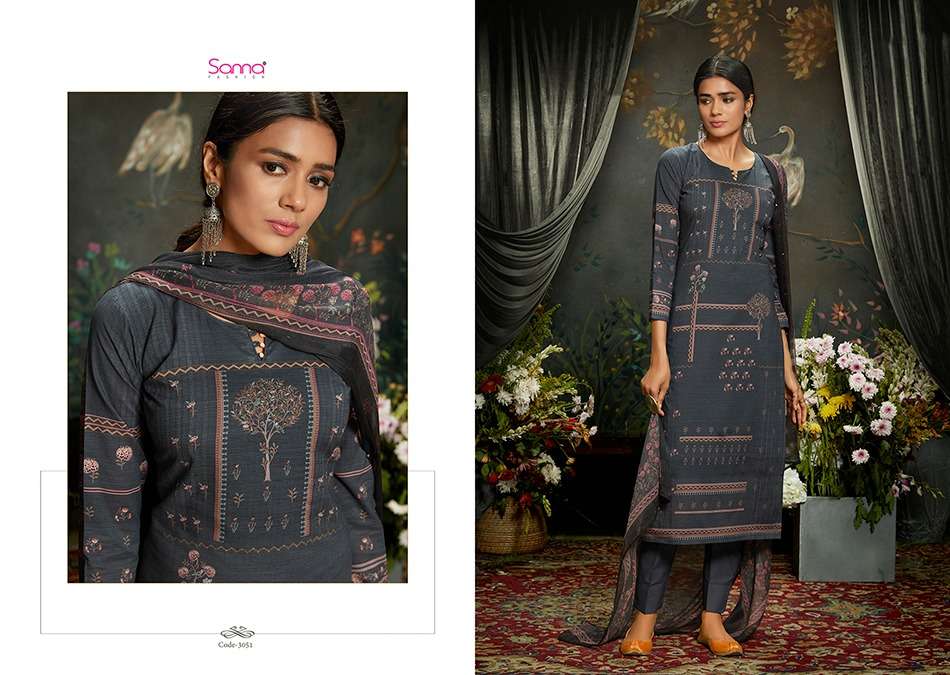 TANVI BY SANNA FASHION 3043 TO 3052 SERIES BEAUTIFUL STYLISH FANCY COLORFUL CASUAL & PARTY WEAR & ETHNIC WEAR PURE AZ COTTON LAWN DIGITAL PRINTED DRESSES AT WHOLESALE PRICE