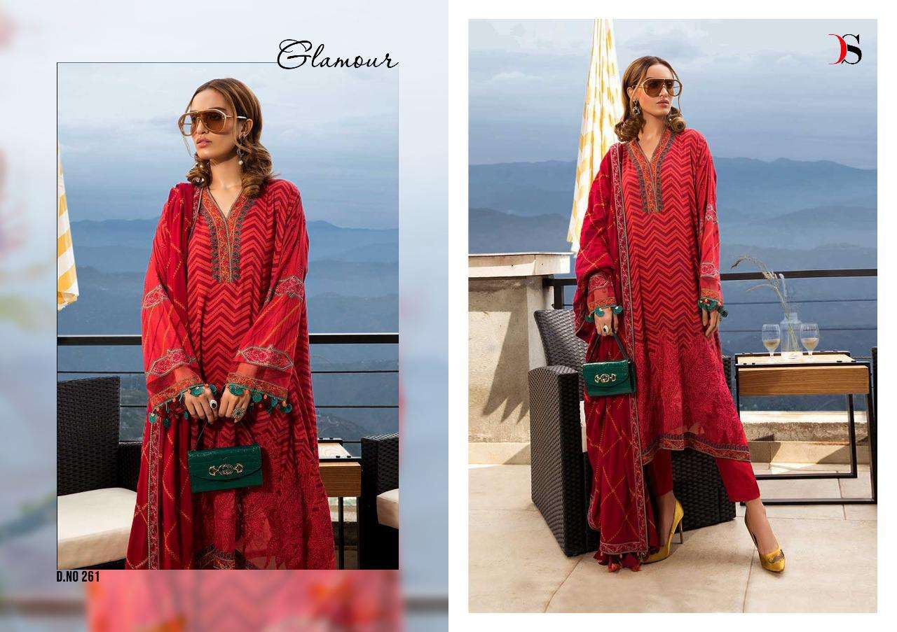 MARIA.B LINEN BY DEEPSY SUITS 261 TO 266 SERIES DESIGNER PAKISTANI SUITS BEAUTIFUL STYLISH FANCY COLORFUL CASUAL WEAR & ETHNIC WEAR PURE COTTON PRINTED WITH EMBROIDERED DRESSES AT WHOLESALE PRICE