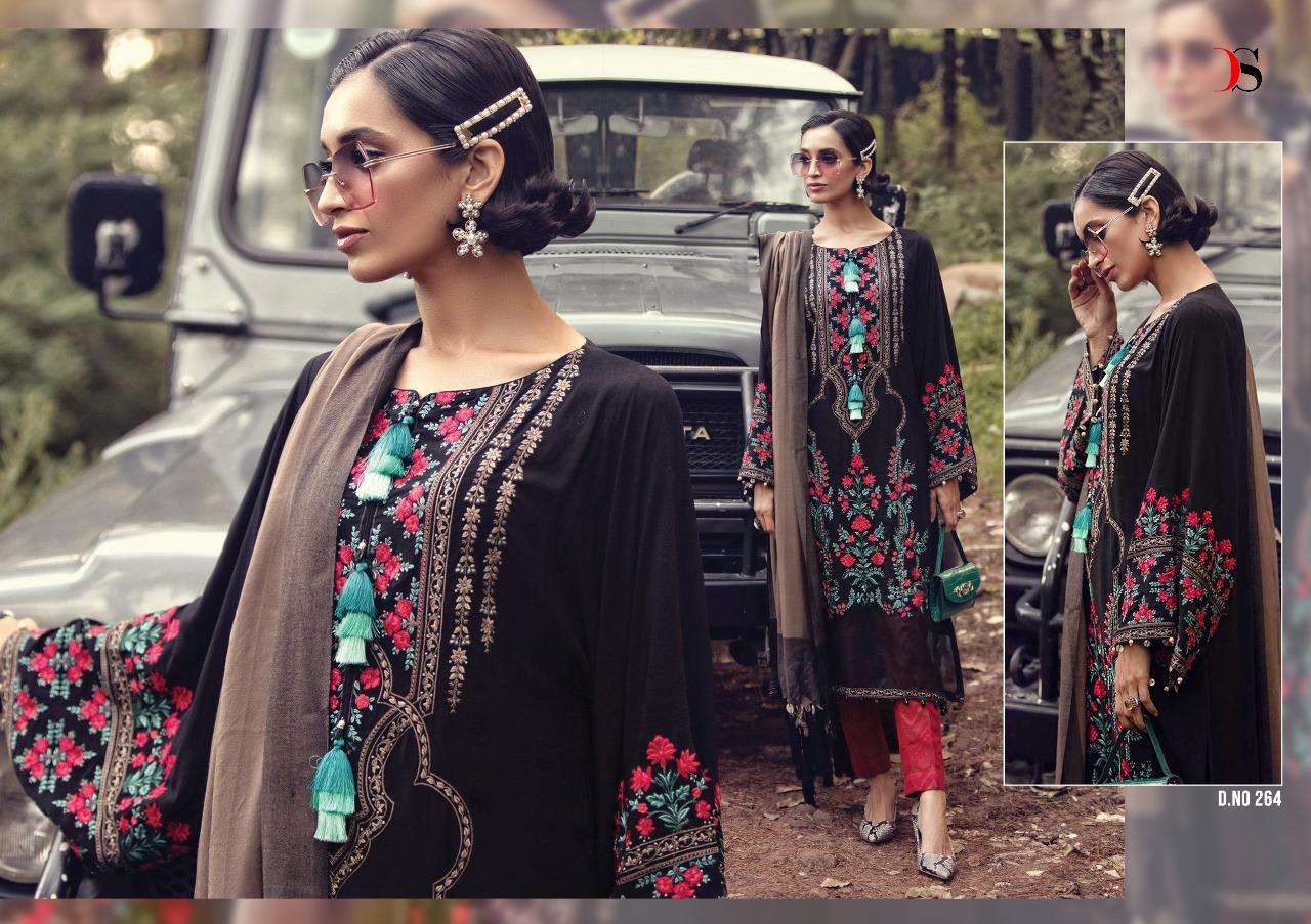 MARIA.B LINEN BY DEEPSY SUITS 261 TO 266 SERIES DESIGNER PAKISTANI SUITS BEAUTIFUL STYLISH FANCY COLORFUL CASUAL WEAR & ETHNIC WEAR PURE COTTON PRINTED WITH EMBROIDERED DRESSES AT WHOLESALE PRICE