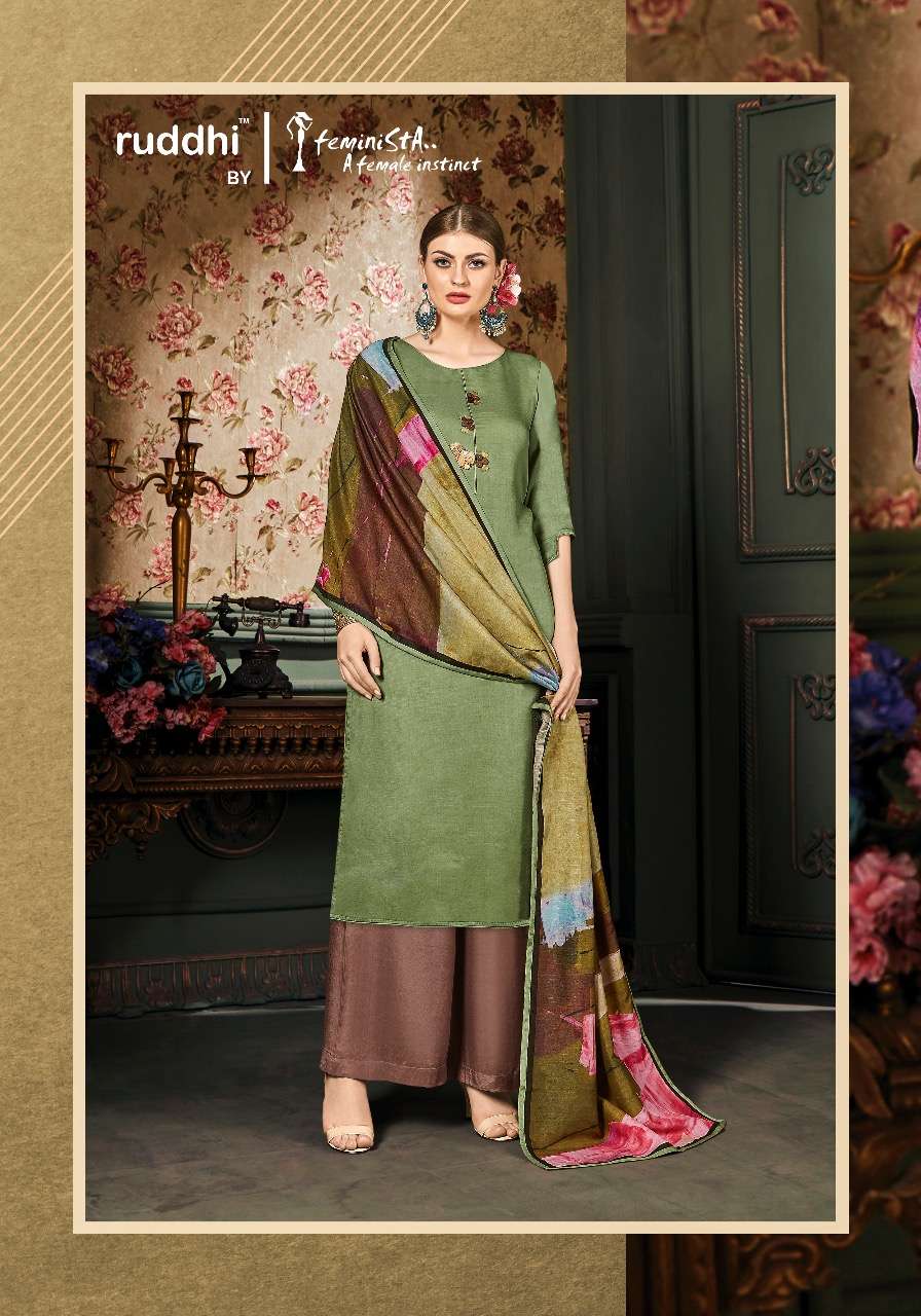 ROUGH BY FEMINISTA 1201 TO 1207 SERIES BEAUTIFUL WINTER COLLECTION SUITS STYLISH FANCY COLORFUL CASUAL WEAR & ETHNIC WEAR ART SILK WITH HAND WORK DRESSES AT WHOLESALE PRICE