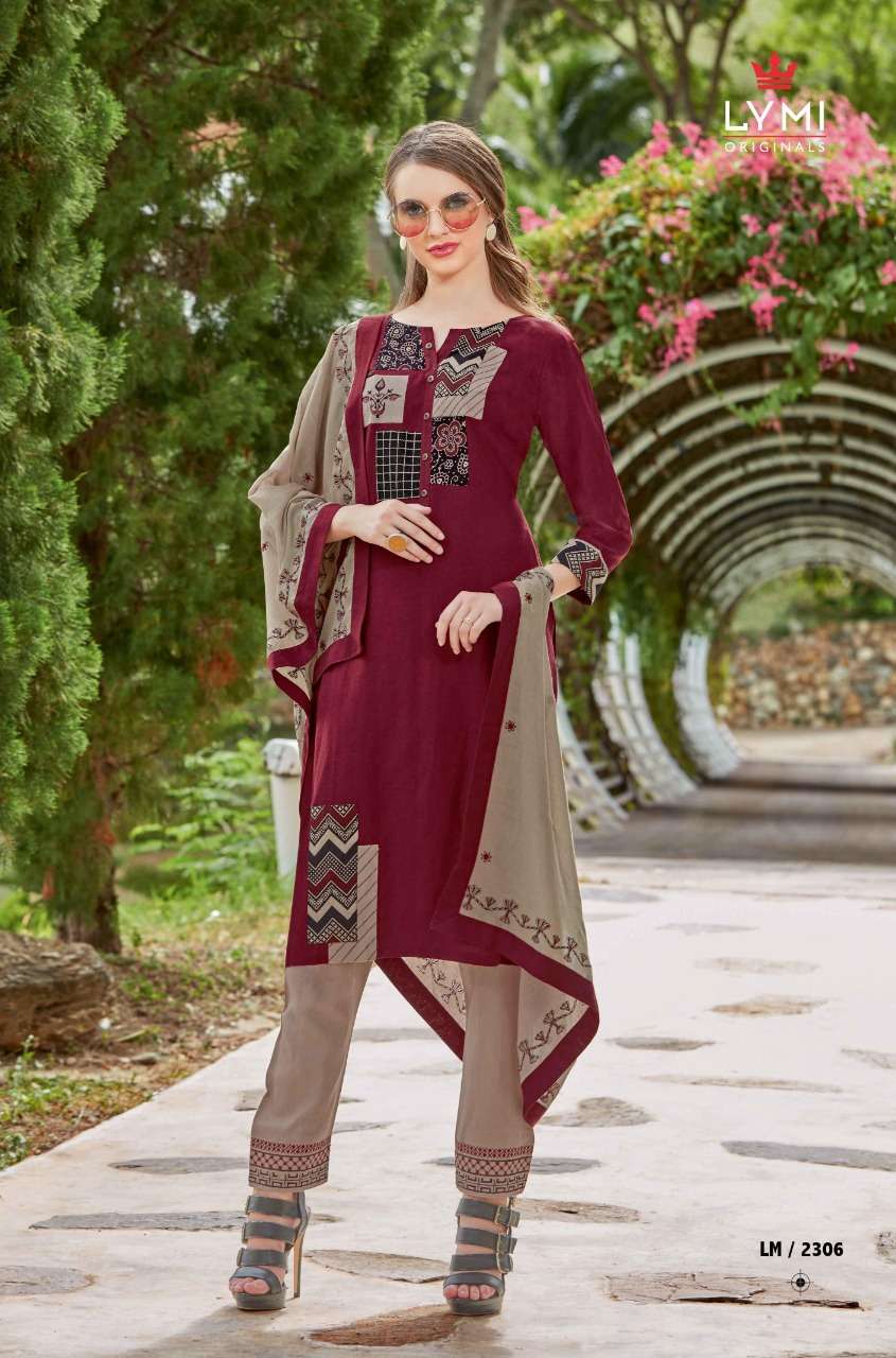 STELLA BY LYMI ORIGINAL 2301 TO 2306 SERIES BEAUTIFUL SHARARA SUITS STYLISH FANCY COLORFUL PARTY WEAR & ETHNIC WEAR RAYON FLEX WITH EMBROIDERY DRESSES AT WHOLESALE PRICE
