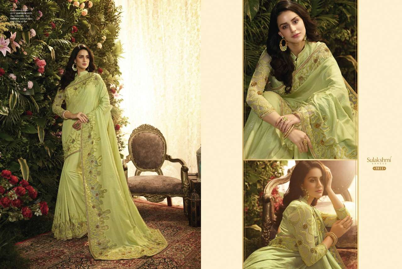 FLORA BY SULAKSHMI 5801 TO 5812 SERIES INDIAN TRADITIONAL WEAR COLLECTION BEAUTIFUL STYLISH FANCY COLORFUL PARTY WEAR & OCCASIONAL WEAR FANCY SAREES AT WHOLESALE PRICE