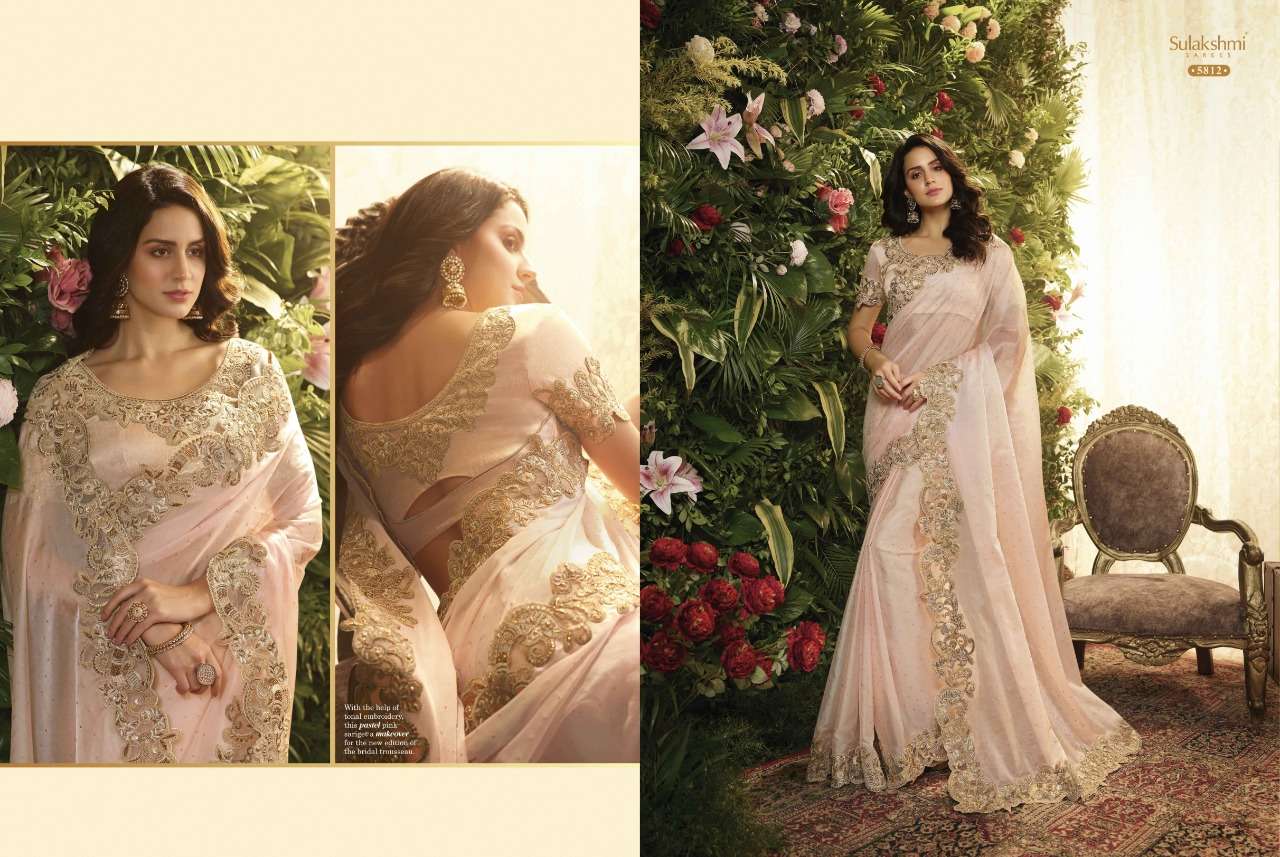 FLORA BY SULAKSHMI 5801 TO 5812 SERIES INDIAN TRADITIONAL WEAR COLLECTION BEAUTIFUL STYLISH FANCY COLORFUL PARTY WEAR & OCCASIONAL WEAR FANCY SAREES AT WHOLESALE PRICE