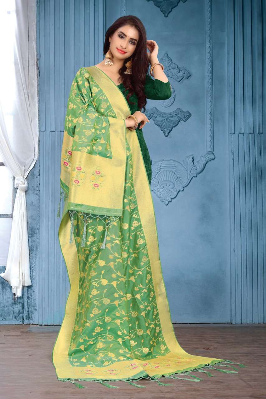 SILK DUPATTA BY SANGAM PRINTS 1001 TO 1016 SERIES INDIAN TRADITIONAL WEAR COLLECTION BEAUTIFUL STYLISH FANCY COLORFUL PARTY WEAR & OCCASIONAL WEAR BLEND SILK DUPATTA AT WHOLESALE PRICE