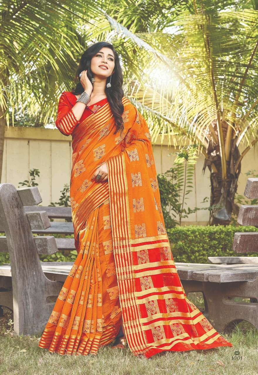 GARIMA BY SANGAM PRINTS 1001 TO 1008 SERIES INDIAN TRADITIONAL WEAR COLLECTION BEAUTIFUL STYLISH FANCY COLORFUL PARTY WEAR & OCCASIONAL WEAR COTTON SAREES AT WHOLESALE PRICE