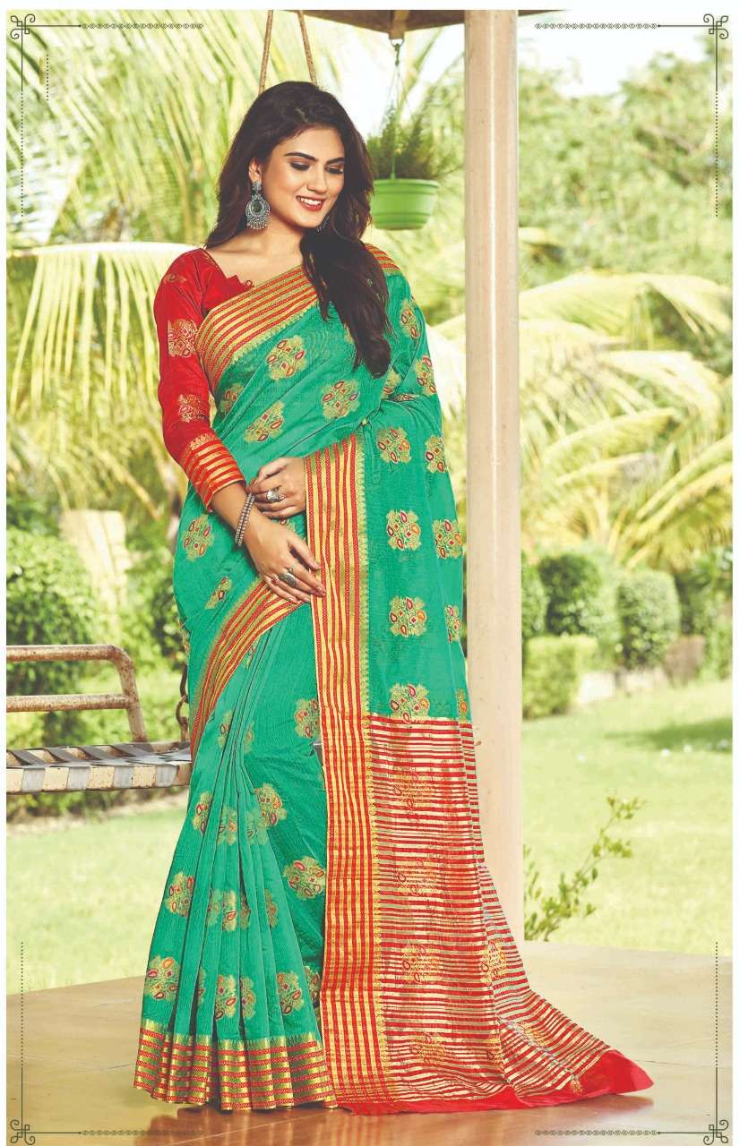 GARIMA BY SANGAM PRINTS 1001 TO 1008 SERIES INDIAN TRADITIONAL WEAR COLLECTION BEAUTIFUL STYLISH FANCY COLORFUL PARTY WEAR & OCCASIONAL WEAR COTTON SAREES AT WHOLESALE PRICE