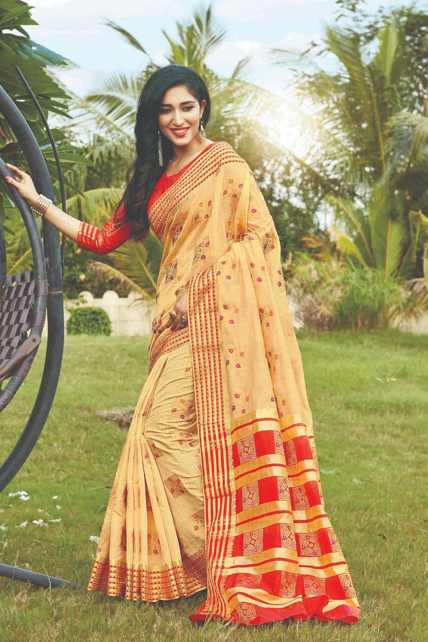 GARIMA BY SANGAM PRINTS 1001 TO 1008 SERIES INDIAN TRADITIONAL WEAR COLLECTION BEAUTIFUL STYLISH FANCY COLORFUL PARTY WEAR & OCCASIONAL WEAR COTTON SAREES AT WHOLESALE PRICE