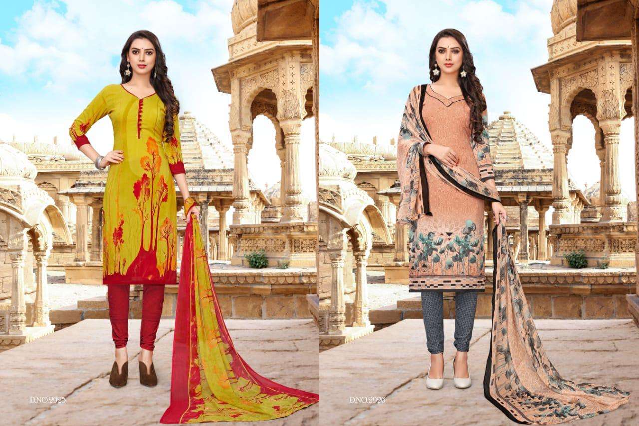 DESI GIRL VOL-19 BY VISHNU PRINTS 2925 TO 2936 SERIES BEAUTIFUL SUITS STYLISH FANCY COLORFUL PARTY WEAR & ETHNIC WEAR CRAPE PRINTED DRESSES AT WHOLESALE PRICE