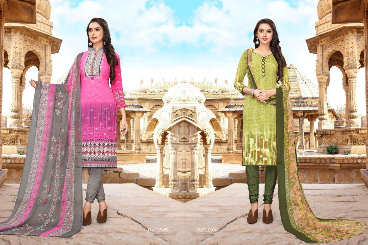 DESI GIRL VOL-19 BY VISHNU PRINTS 2925 TO 2936 SERIES BEAUTIFUL SUITS STYLISH FANCY COLORFUL PARTY WEAR & ETHNIC WEAR CRAPE PRINTED DRESSES AT WHOLESALE PRICE