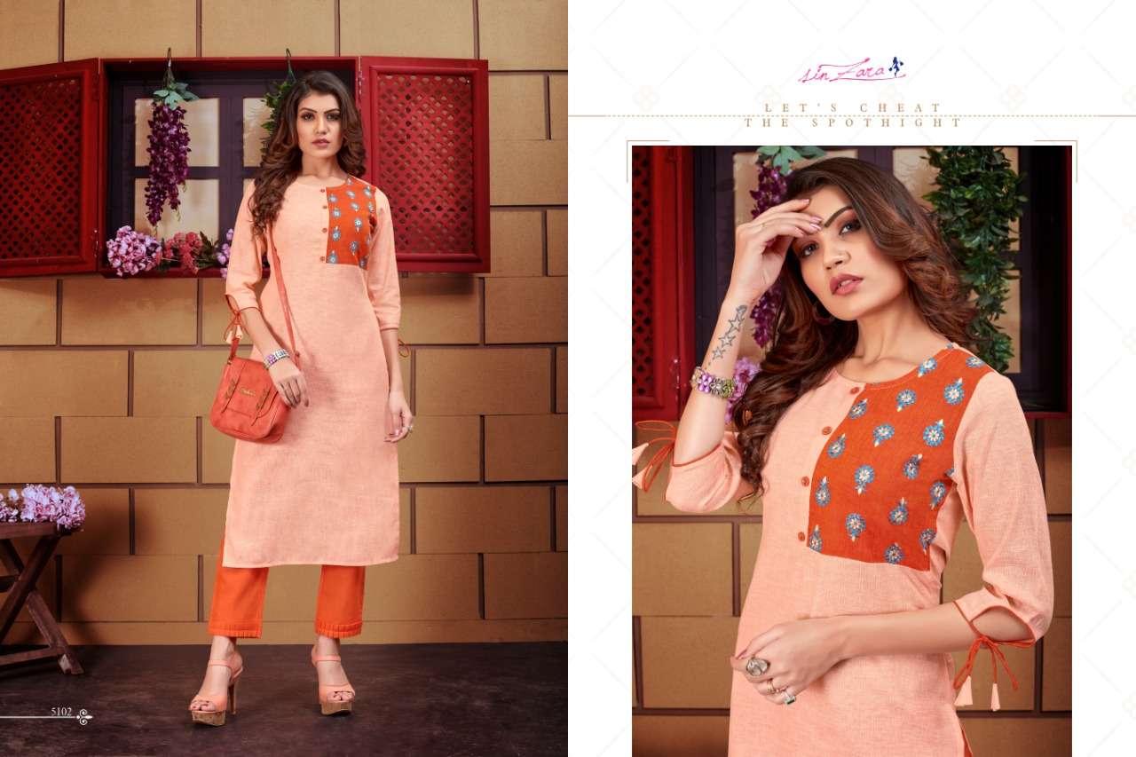 RUTBA BY SIN ZARA 5101 TO 5108 SERIES BEAUTIFUL STYLISH FANCY COLORFUL CASUAL WEAR & ETHNIC WEAR LINEN KURTIS WITH BOTTOM AT WHOLESALE PRICE