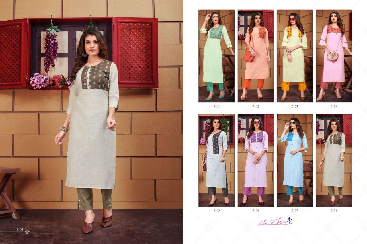 RUTBA BY SIN ZARA 5101 TO 5108 SERIES BEAUTIFUL STYLISH FANCY COLORFUL CASUAL WEAR & ETHNIC WEAR LINEN KURTIS WITH BOTTOM AT WHOLESALE PRICE