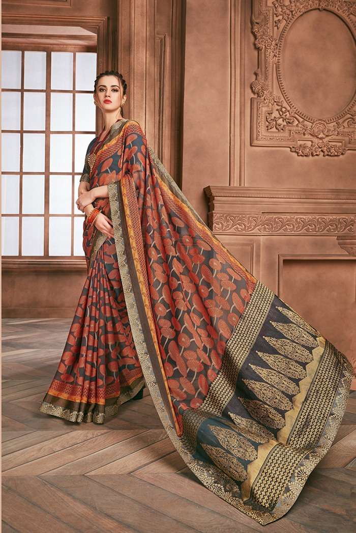 SUFIAA BY FASHID WHOLESALE 6501 TO 6509 SERIES INDIAN TRADITIONAL WEAR COLLECTION BEAUTIFUL STYLISH FANCY COLORFUL PARTY WEAR & OCCASIONAL WEAR CHIFFON BRASSO SAREES AT WHOLESALE PRICE