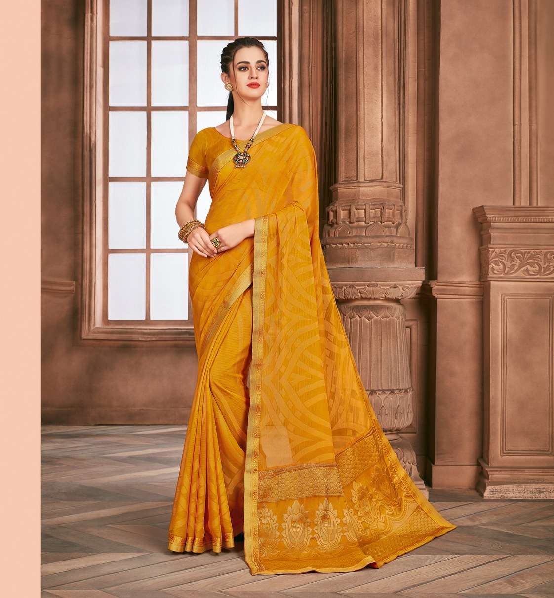 SUFIAA BY FASHID WHOLESALE 6501 TO 6509 SERIES INDIAN TRADITIONAL WEAR COLLECTION BEAUTIFUL STYLISH FANCY COLORFUL PARTY WEAR & OCCASIONAL WEAR CHIFFON BRASSO SAREES AT WHOLESALE PRICE