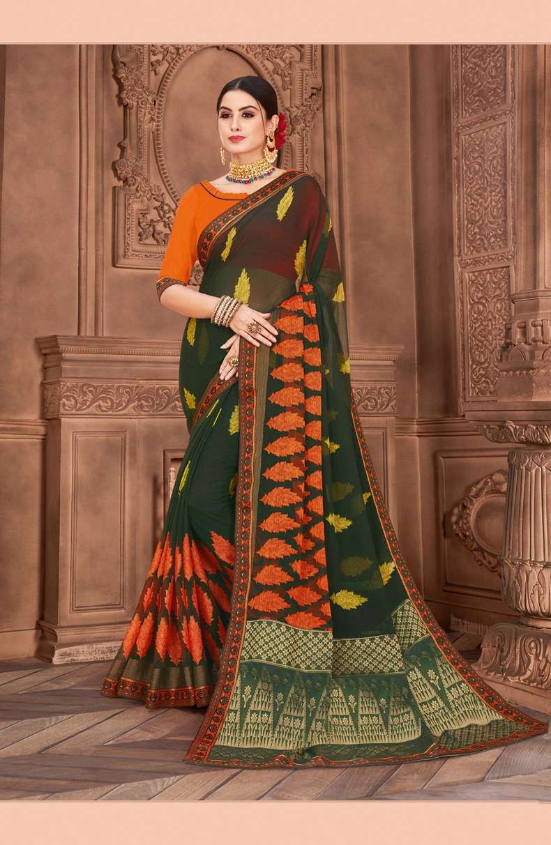 SUFIAA BY FASHID WHOLESALE 6501 TO 6509 SERIES INDIAN TRADITIONAL WEAR COLLECTION BEAUTIFUL STYLISH FANCY COLORFUL PARTY WEAR & OCCASIONAL WEAR CHIFFON BRASSO SAREES AT WHOLESALE PRICE