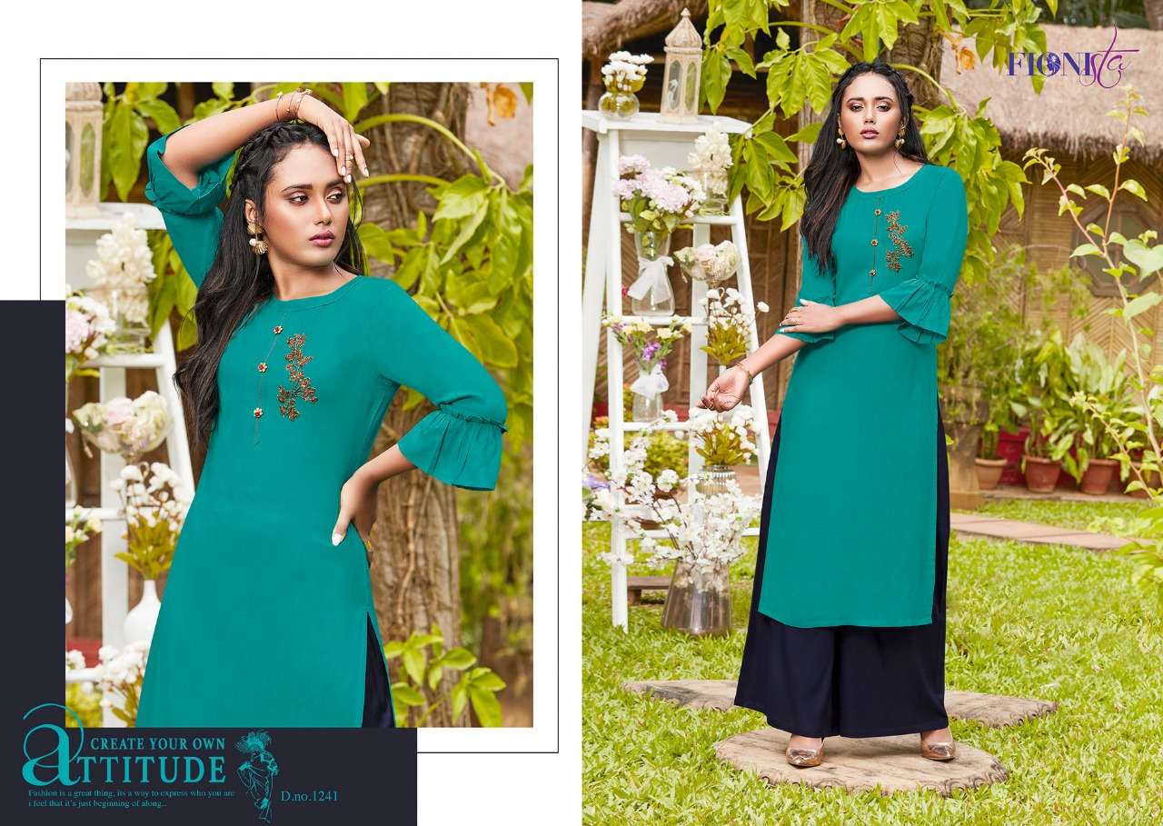 MANTRA BY FIONISTA 1241 TO 1247 SERIES BEAUTIFUL COLORFUL STYLISH FANCY CASUAL WEAR & ETHNIC WEAR & READY TO WEAR HEAVY RAYON SLUB KURTIS AT WHOLESALE PRICE