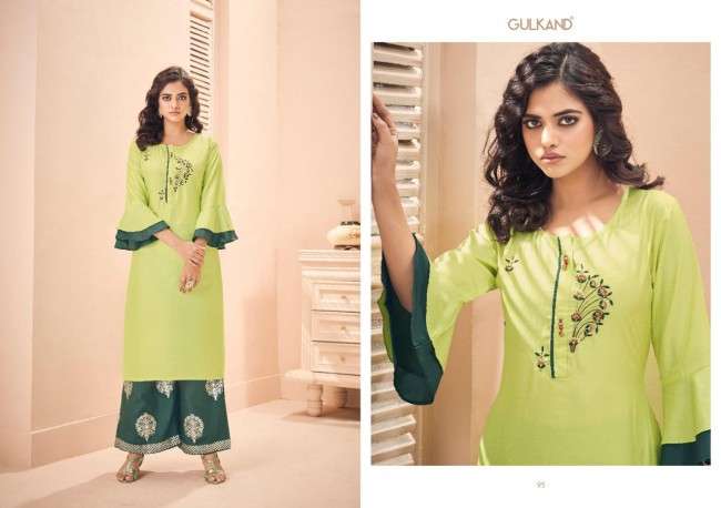 MIRROR BY GULKAND 91 TO 98 SERIES BEAUTIFUL STYLISH FANCY COLORFUL CASUAL WEAR & ETHNIC WEAR & READY TO WEAR DOLA SILK WITH HAND WORK KURTIS AT WHOLESALE PRICE