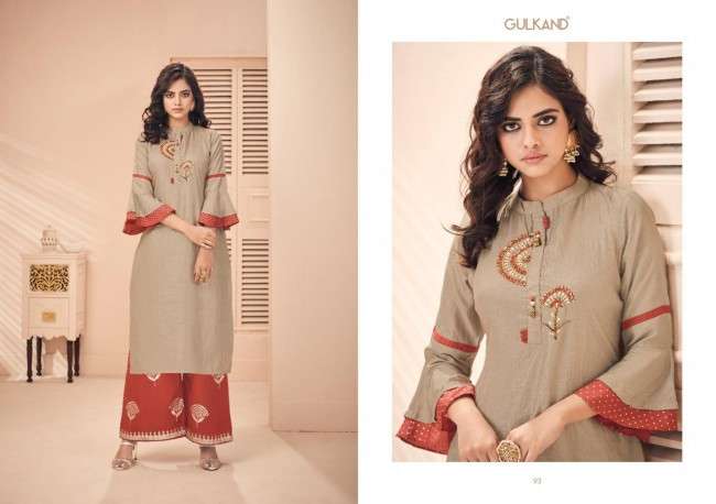 MIRROR BY GULKAND 91 TO 98 SERIES BEAUTIFUL STYLISH FANCY COLORFUL CASUAL WEAR & ETHNIC WEAR & READY TO WEAR DOLA SILK WITH HAND WORK KURTIS AT WHOLESALE PRICE