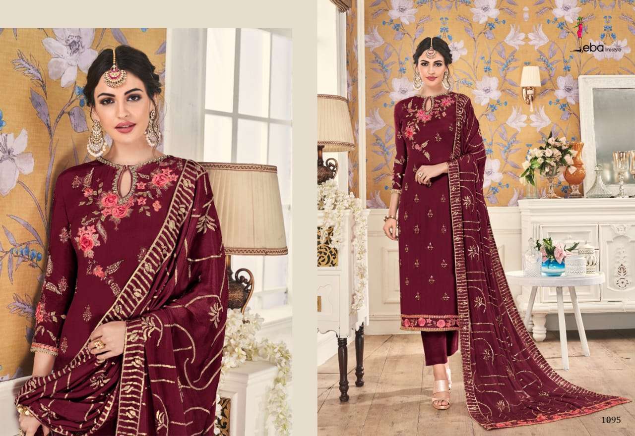 MOUNT BLACK VOL 2 BY EBA LIFESTYLE 1094 TO 1097 SERIES DESIGNER SUITS BEAUTIFUL FANCY COLORFUL