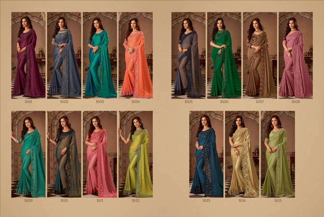 SHADES VOL-2 BY ANMOL CREATION 1601 TO 1615 SERIES INDIAN TRADITIONAL WEAR COLLECTION BEAUTIFUL STYLISH FANCY COLORFUL PARTY WEAR & OCCASIONAL WEAR SILK CHIFFON PRINTED SAREES AT WHOLESALE PRICE