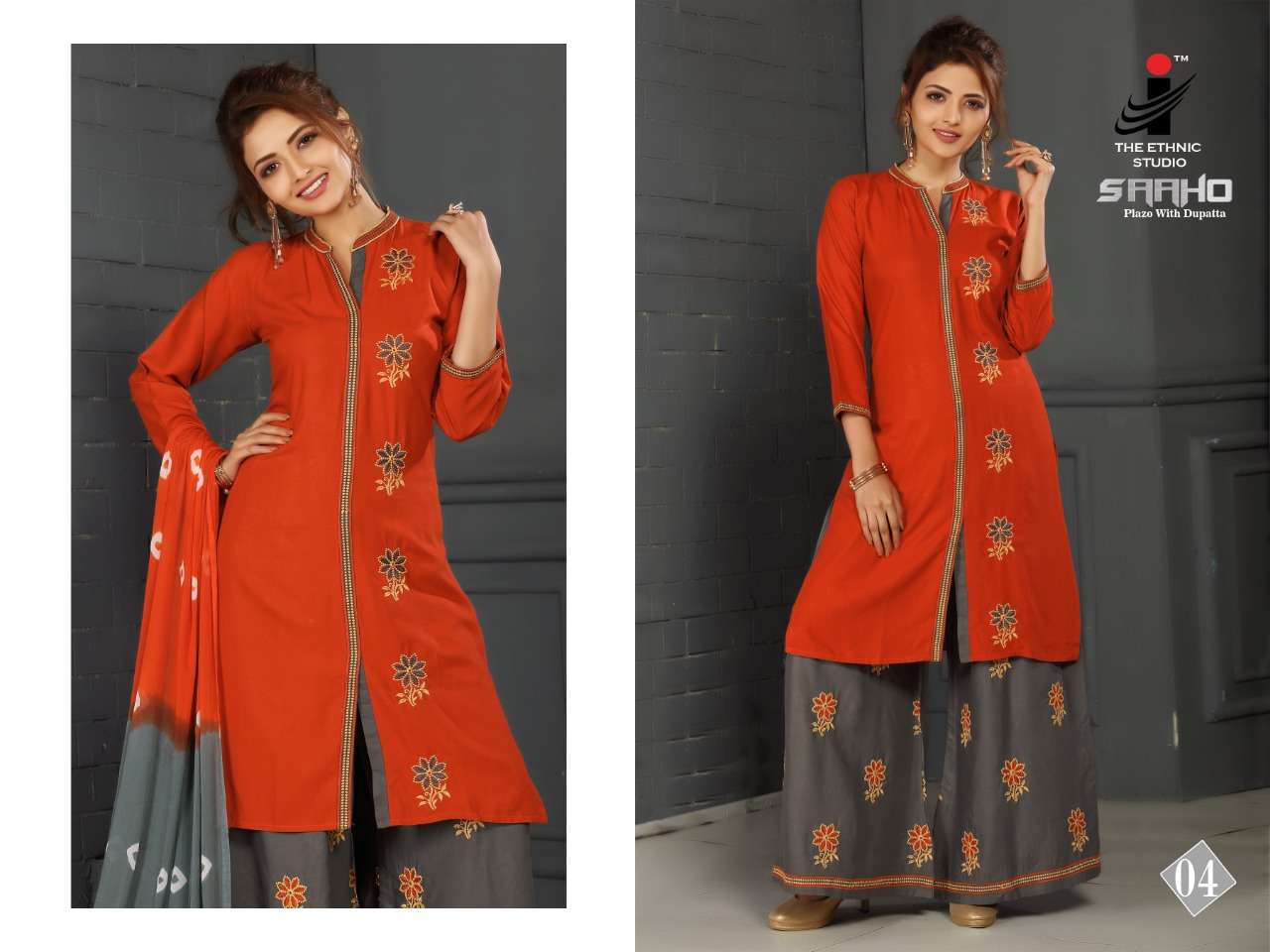 SAAHO BY THE ETHNIC STUDIO 01 TO 08 SERIES BEAUTIFUL STYLISH FANCY COLORFUL CASUAL WEAR & ETHNIC WEAR RAYON EMBROIDERY KURTIS AT WHOLESALE PRICE