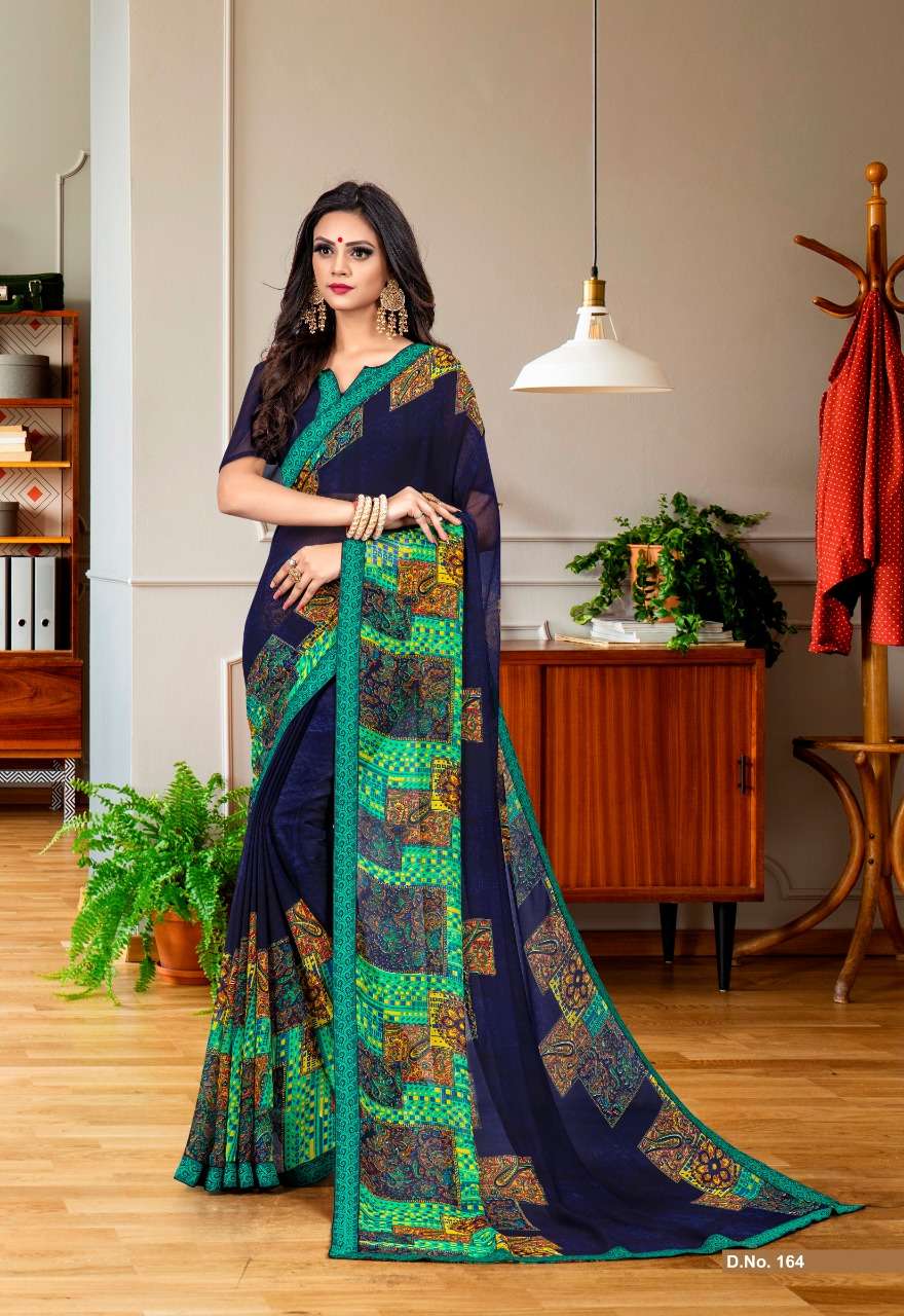 NARGIS BY PRIYA PARIDHI 159 TO 170 SERIES INDIAN TRADITIONAL WEAR COLLECTION BEAUTIFUL STYLISH FANCY COLORFUL PARTY WEAR & OCCASIONAL WEAR GEORGETTE PRINTED SAREES AT WHOLESALE PRICE