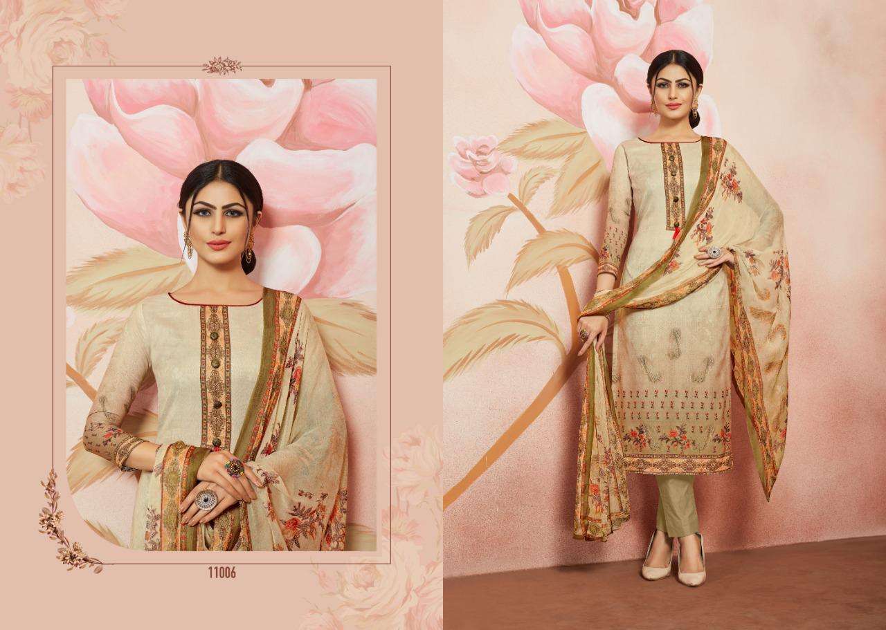 FLORAL BY AAA DESIGN STUDIO 11001 TO 11008 SERIES BEAUTIFUL WINTER COLLECTION SUITS STYLISH FANCY COLORFUL CASUAL WEAR & ETHNIC WEAR COTTON SATIN DIGITAL PRINTED DRESSES AT WHOLESALE PRICE
