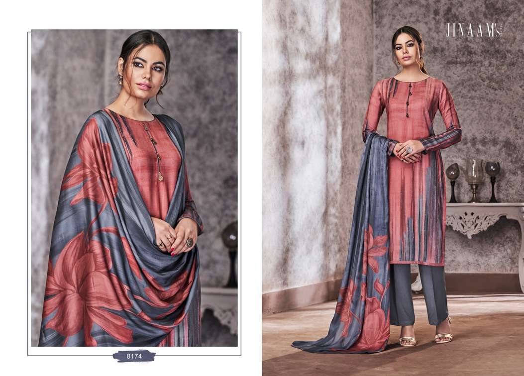 EMERY BY JINAAM DRESSES 8173 TO 8178 SERIES DESIGNER BEAUTIFUL FANCY COLORFUL STYLISH PARTY WEAR & OCCASIONAL WEAR DIGITAL PRINTED STAPLE PASHMINA DRESSES AT WHOLESALE PRICE