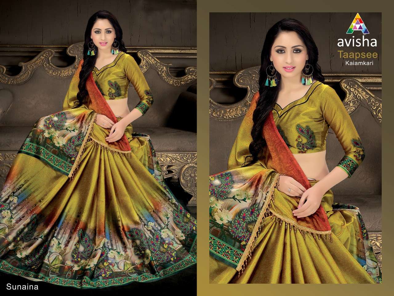 TAAPSEE BY AVISHA 01 TO 06 SERIES DESIGNER BEAUTIFUL COLORFUL STYLISH WEDDING COLLECTION PARTY WEAR & OCCASIONAL WEAR HANDLOOM COTTON SOFT SILK SAREES AT WHOLESALE PRICE