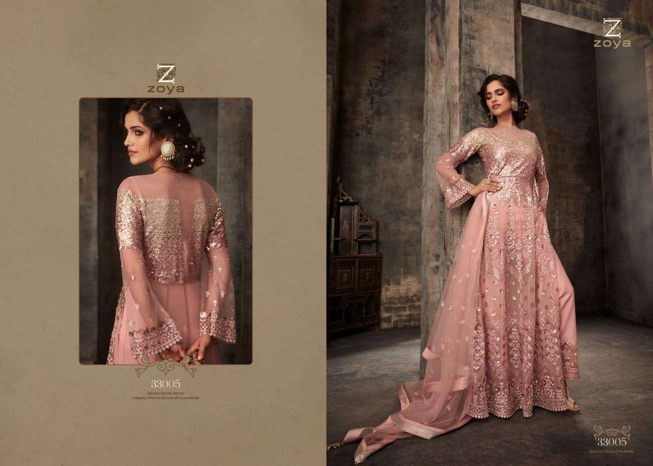 PASSION BY ZOYA 33001 TO 33007 SERIES BEAUTIFUL ANARKALI SUITS STYLISH FANCY COLORFUL PARTY WEAR & ETHNIC WEAR FANCY EMBROIDERED DRESSES AT WHOLESALE PRICE