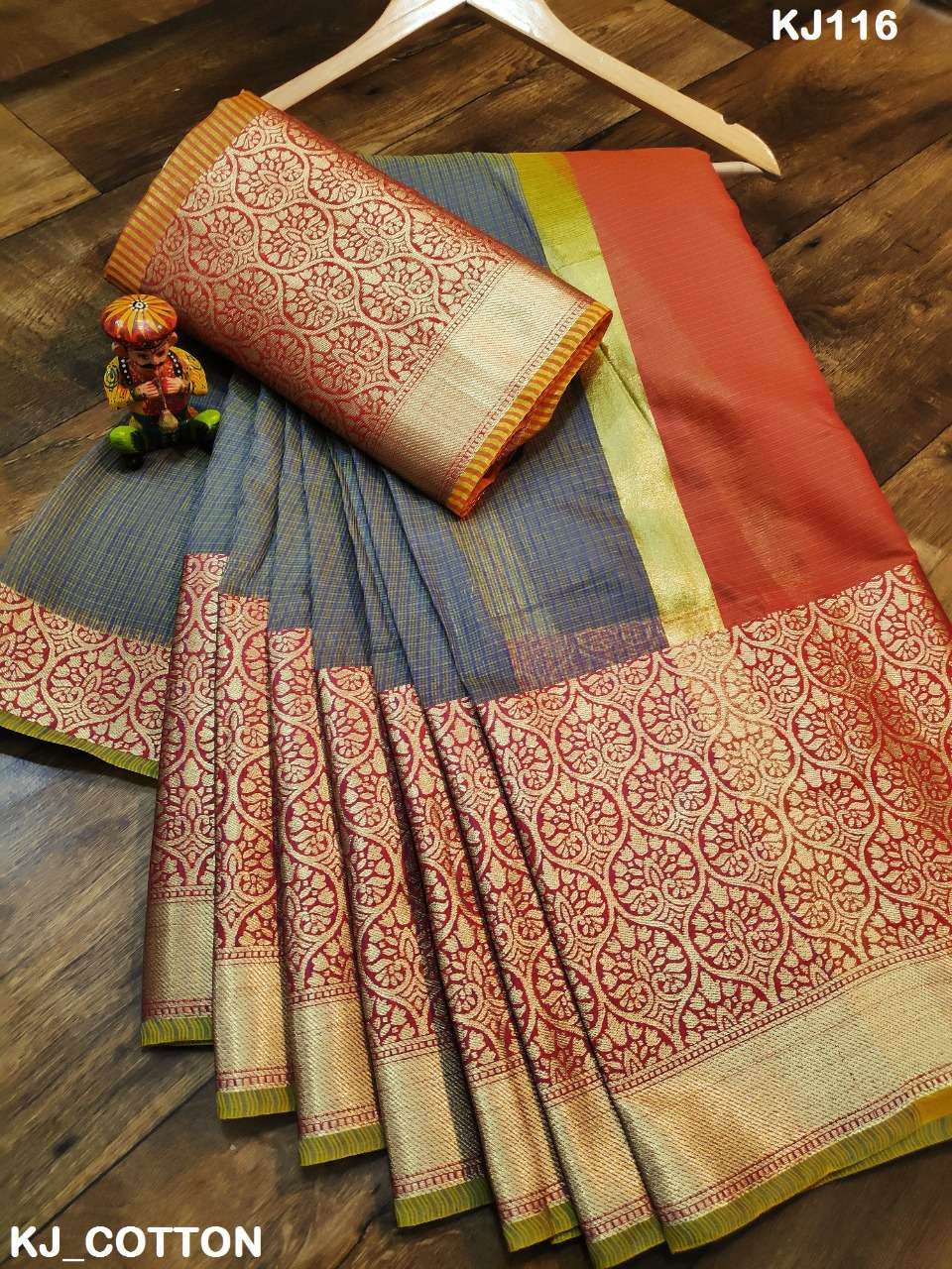 KJ COTTON VOL-3 BY KJ COTTON 113 TO 120 SERIES  INDIAN TRADITIONAL WEAR COLLECTION BEAUTIFUL STYLISH FANCY COLORFUL PARTY WEAR & OCCASIONAL WEAR SUPERIYA SOFT KOTA SAREES AT WHOLESALE PRICE
