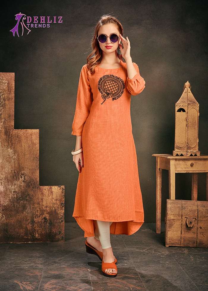 RUNG BY DEHLIZ TRENDZ 2023 TO 2028 SERIES STYLISH FANCY BEAUTIFUL COLORFUL CASUAL WEAR & ETHNIC WEAR RAYON EMBROIDERY KURTIS AT WHOLESALE PRICE