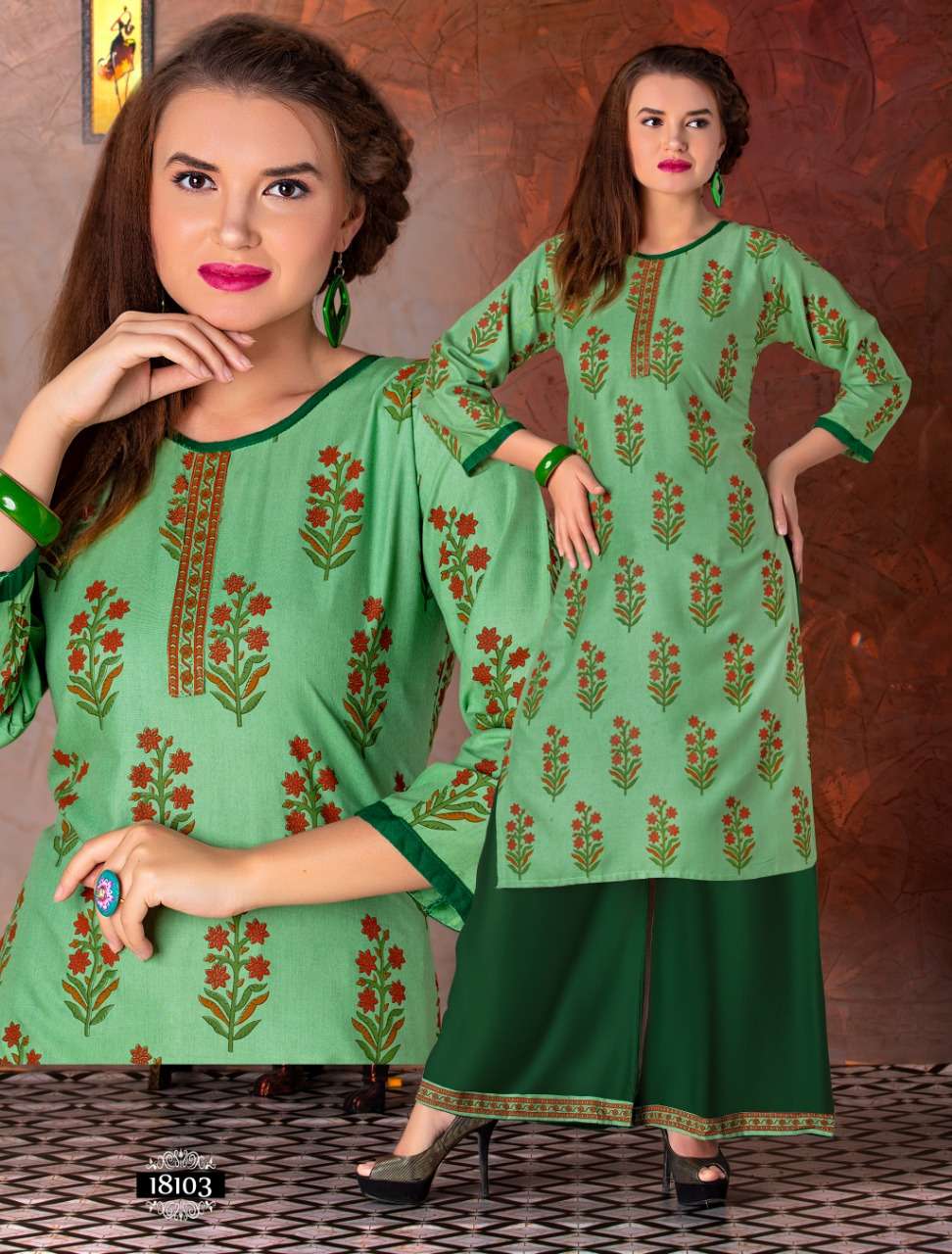PRAGATI BY FLY HONEY 01 TO 06 SERIES STYLISH FANCY BEAUTIFUL COLORFUL CASUAL WEAR & ETHNIC WEAR RAYON MILANGE PRINTED KURTIS AT WHOLESALE PRICE