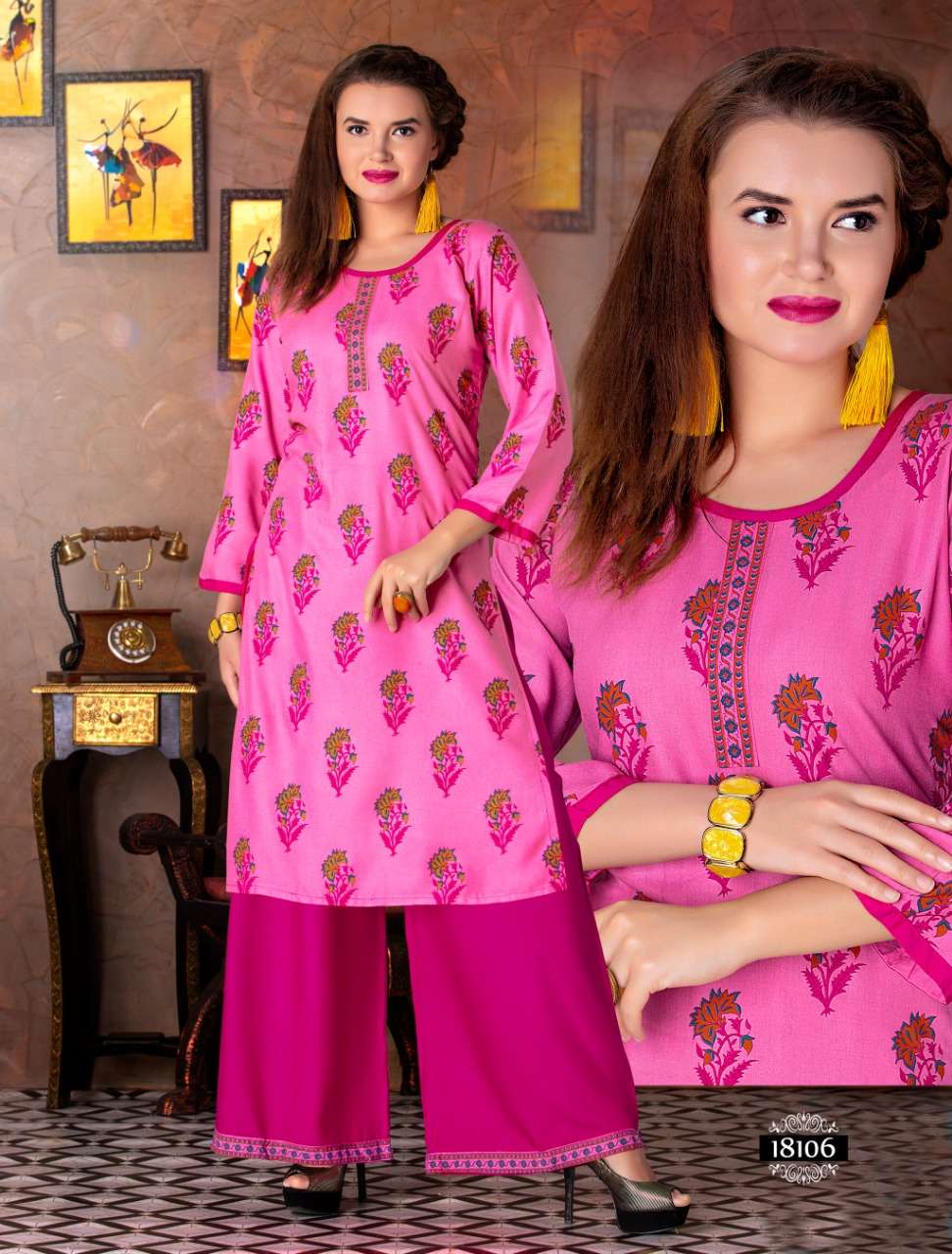 PRAGATI BY FLY HONEY 01 TO 06 SERIES STYLISH FANCY BEAUTIFUL COLORFUL CASUAL WEAR & ETHNIC WEAR RAYON MILANGE PRINTED KURTIS AT WHOLESALE PRICE