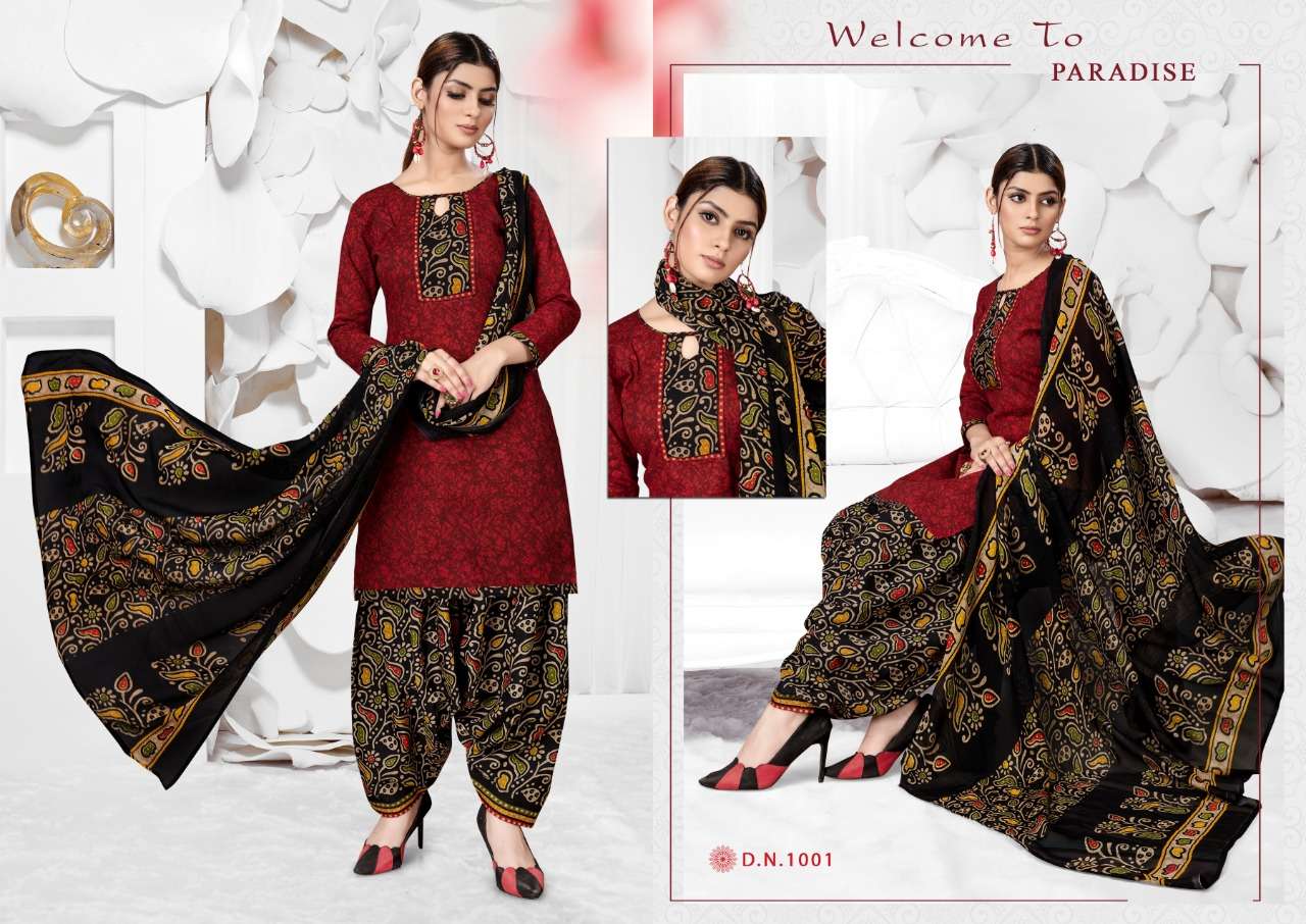 SANGAAR PATIYALA BY PARV PRINT 1001 TO 1012 SERIES DESIGNER FESTIVE SUITS COLLECTION BEAUTIFUL STYLISH FANCY COLORFUL PARTY WEAR & OCCASIONAL WEAR COTTON PRINTED DRESSES AT WHOLESALE PRICE