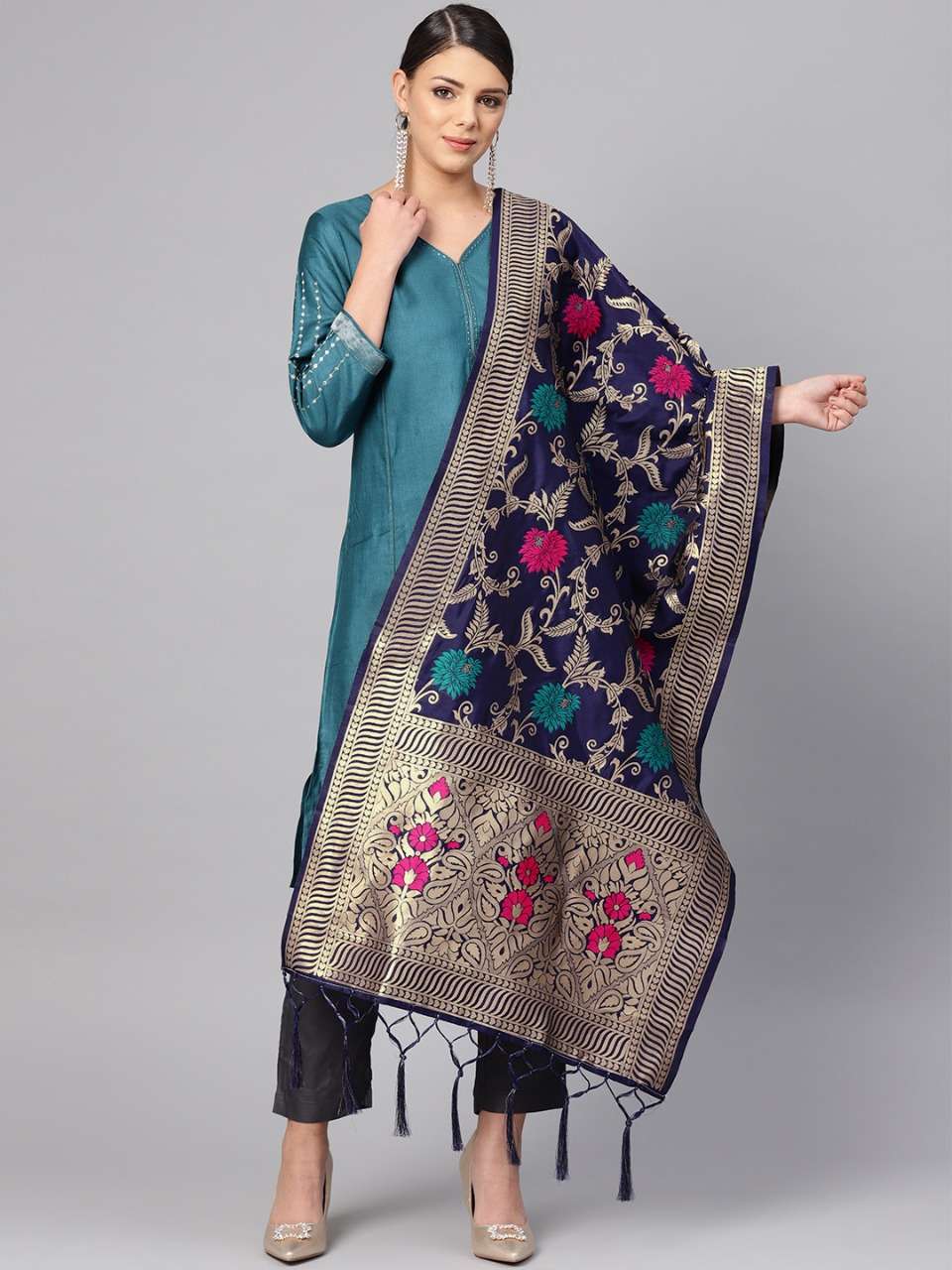 ZARIKA HIT COLOR VOL-17 BY KAAMIRI 1701 TO 1707 SERIES DESIGNER BEAUTIFUL STYLISH FANCY COLORFUL PARTY WEAR & ETHNIC WEAR BANARASI SILK ZARI WORK DUPATTA AT WHOLESALE PRICE