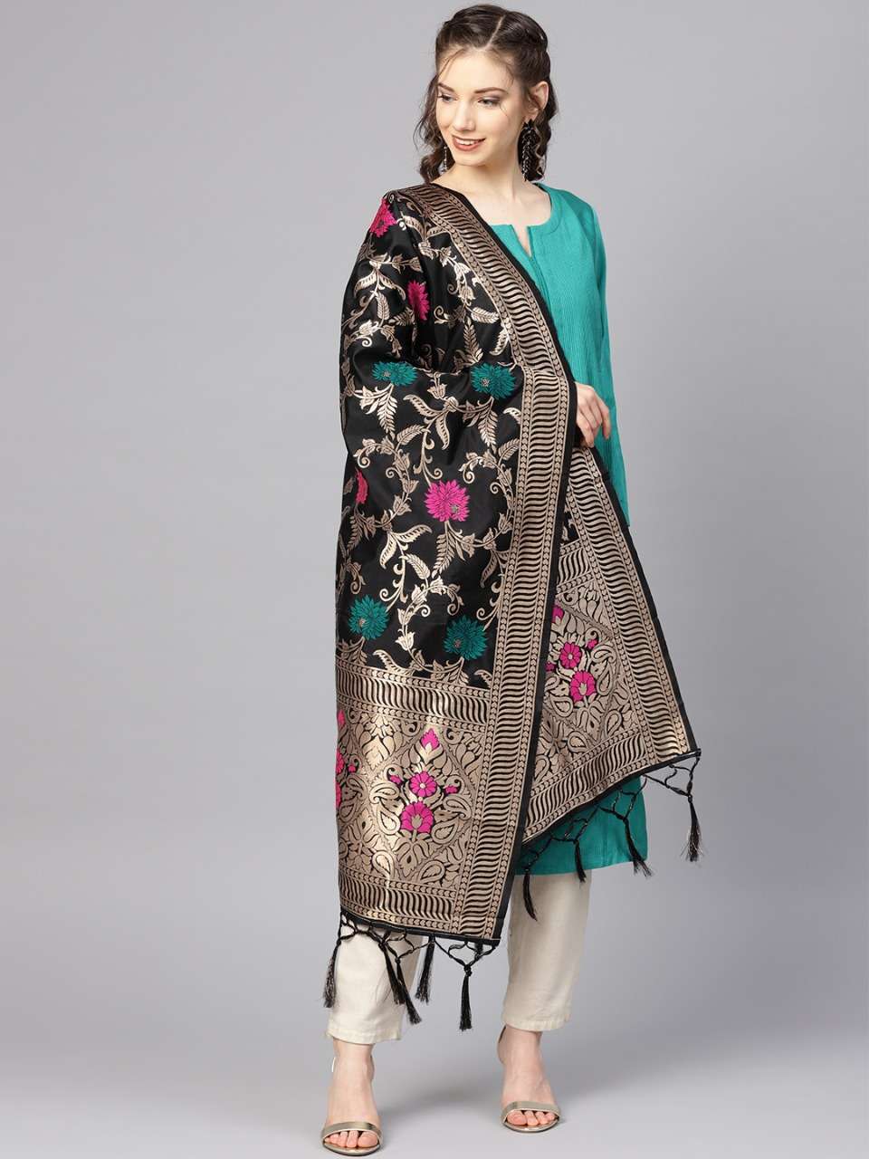ZARIKA HIT COLOR VOL-17 BY KAAMIRI 1701 TO 1707 SERIES DESIGNER BEAUTIFUL STYLISH FANCY COLORFUL PARTY WEAR & ETHNIC WEAR BANARASI SILK ZARI WORK DUPATTA AT WHOLESALE PRICE