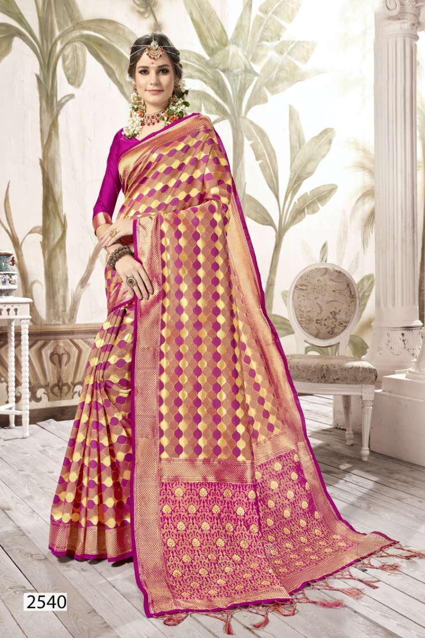 KANJIVARAM SILK BY VAAMIKA FASHION 2531 TO 2540 SERIES INDIAN TRADITIONAL WEAR COLLECTION BEAUTIFUL STYLISH FANCY COLORFUL PARTY WEAR & OCCASIONAL WEAR SILK SAREES AT WHOLESALE PRICE