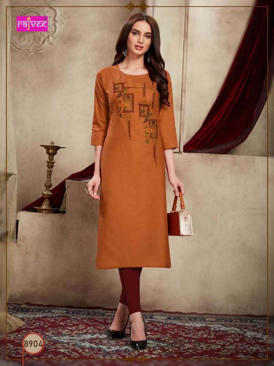 BARFI BY RAJVEE 8901 TO 8908 SERIES DESIGNER BEAUTIFUL COLORFUL STYLISH FANCY CASUAL WEAR & ETHNIC WEAR & READY TO WEAR COTTON PRINTED KURTIS AT WHOLESALE PRICE