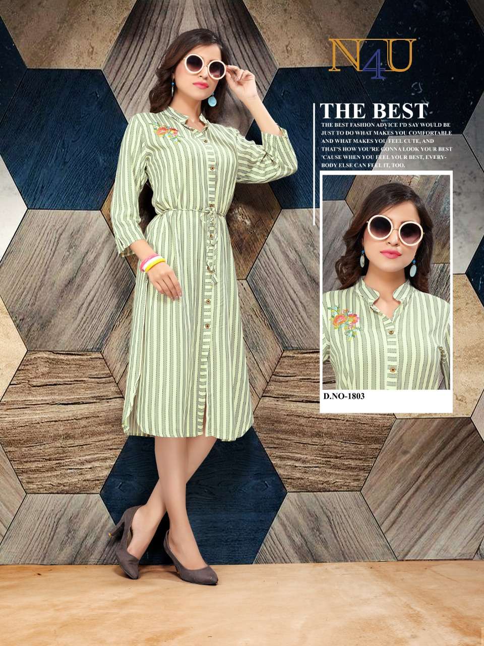NUPUR BY N4U 1801 TO 1806 SERIES BEAUTIFUL STYLISH FANCY COLORFUL CASUAL WEAR & ETHNIC WEAR RAYON WITH FOIL PRINTED KURTIS AT WHOLESALE PRICE