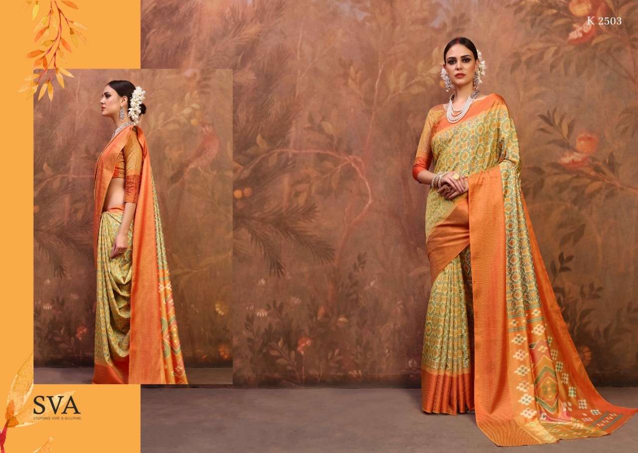 SHEHNAIYA VOL-2 BY SVA 2501 TO 2510 SERIES INDIAN TRADITIONAL WEAR COLLECTION BEAUTIFUL STYLISH FANCY COLORFUL PARTY WEAR & OCCASIONAL WEAR TWO TONE SILK WEAVING SAREES AT WHOLESALE PRICE