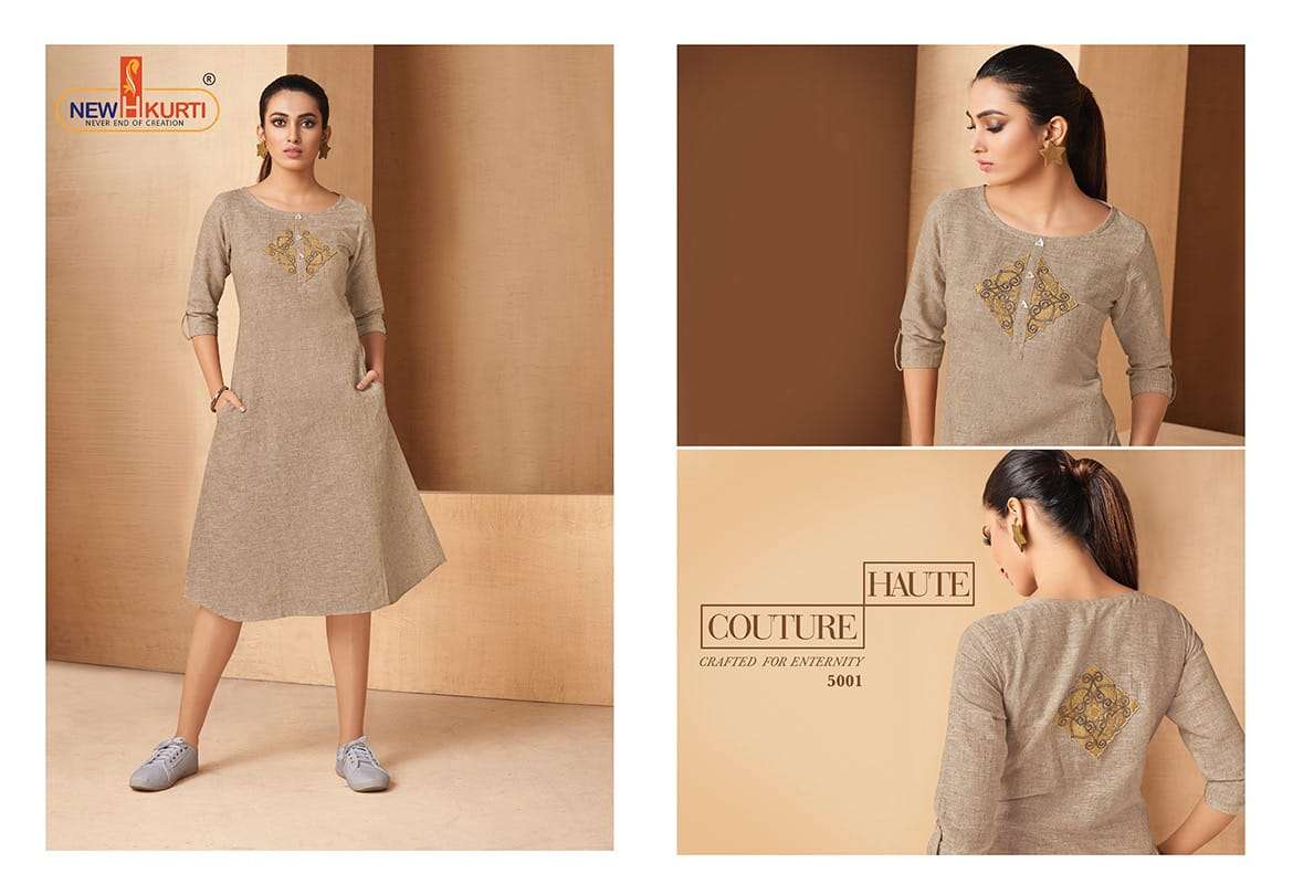 NIVYA BY NEHA FASHION 2001 TO 2005 SERIES BEAUTIFUL COLORFUL STYLISH FANCY CASUAL WEAR & ETHNIC WEAR & READY TO WEAR RAYON HANDLOOM SELF SLUB  KURTIS AT WHOLESALE PRICE