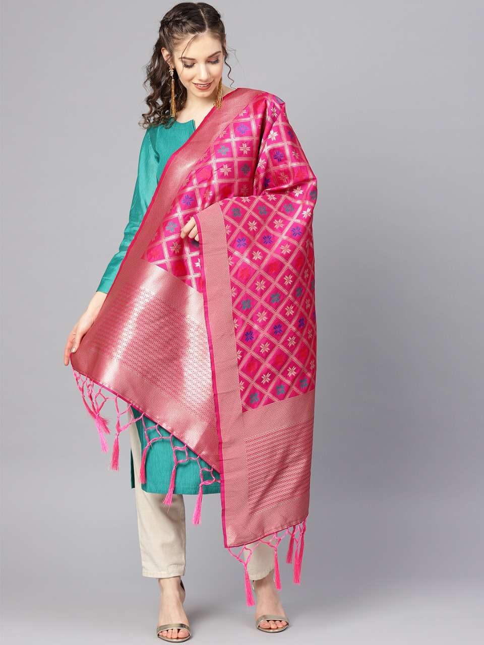 ZARIKA HIT COLOR VOL-18 BY KAAMIRI 1801 TO 1807 SERIES DESIGNER BEAUTIFUL STYLISH FANCY COLORFUL PARTY WEAR & ETHNIC WEAR BANARASI SILK ZARI WORK DUPATTA AT WHOLESALE PRICE