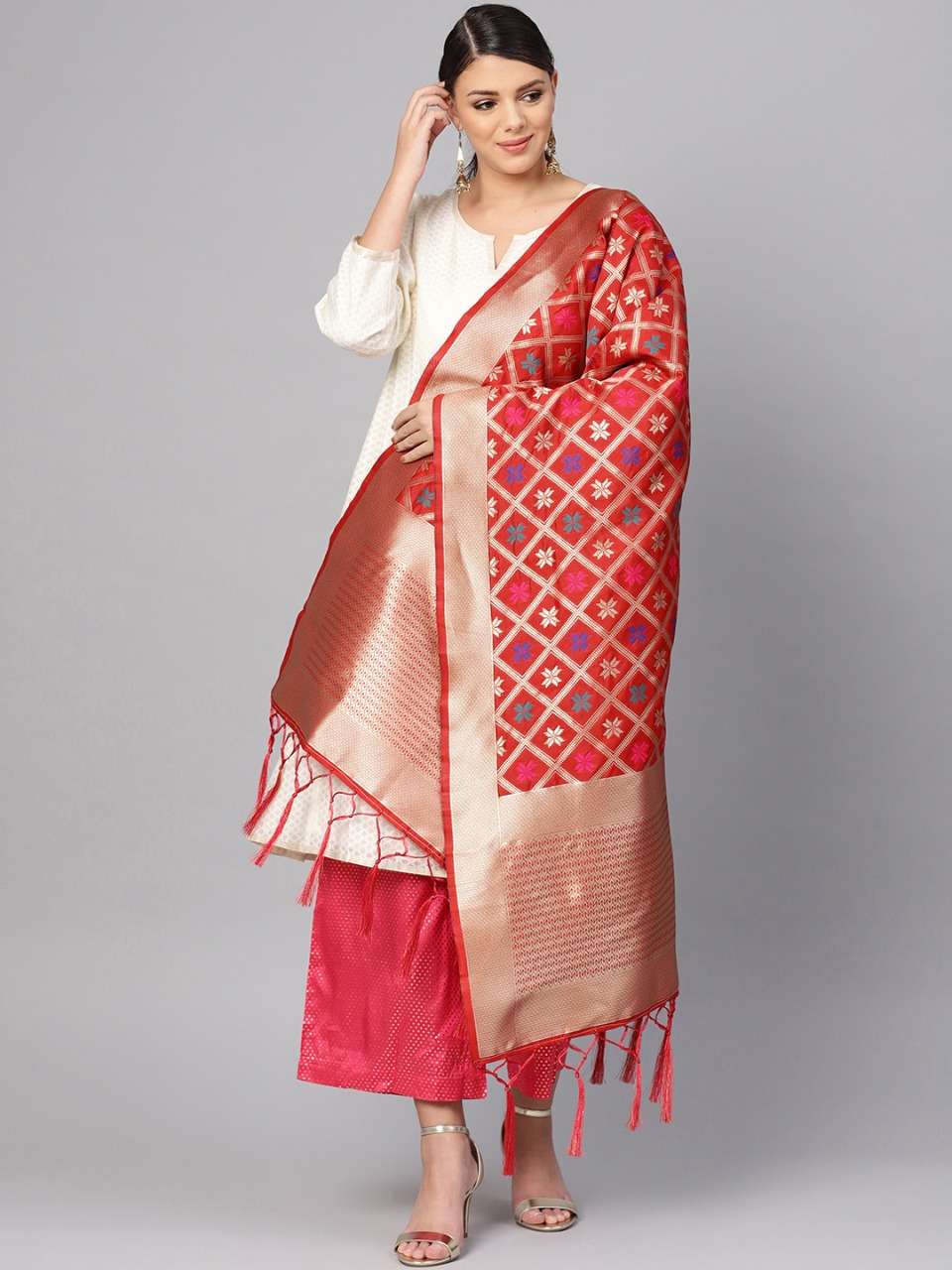 ZARIKA HIT COLOR VOL-18 BY KAAMIRI 1801 TO 1807 SERIES DESIGNER BEAUTIFUL STYLISH FANCY COLORFUL PARTY WEAR & ETHNIC WEAR BANARASI SILK ZARI WORK DUPATTA AT WHOLESALE PRICE